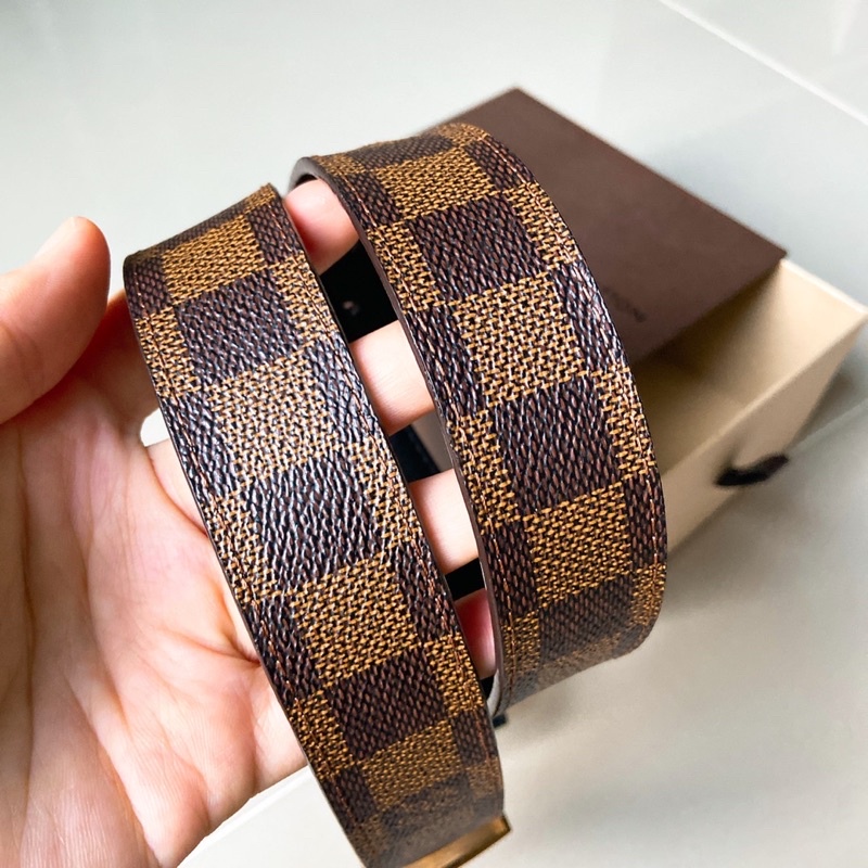 lv-เช็มขัดดามิ-อะไหล่ทองมือสองของแท้-ค่ะ