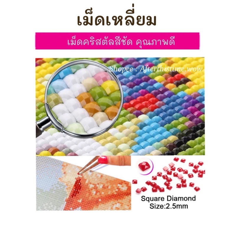 ครอสติสคริสตัล-ติดเต็มแผ่น-เม็ดเหลี่ยม-เป็นชุดอุปกรณ์สำหรับติดเอง-วิว-ท้องนา-ทุ่งนา