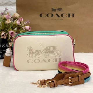 Coach Leather Jes Crossbody in Colorblock