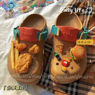 🔥DIY ที่ติดรองเท้า crocs สไตล์น่ารัก ตัวการ์ตูนติดรองเท้า ตกแต่งสวยงาม รูปแบบการ์ตูน ตัวติดรองเท้าหัวโต