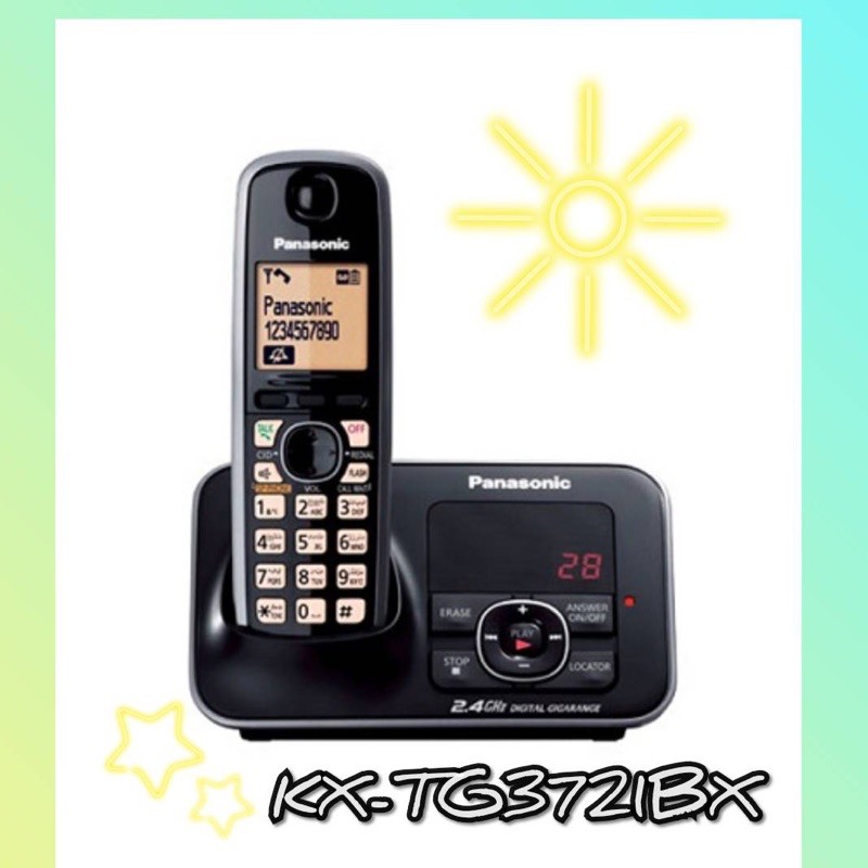 ภาพหน้าปกสินค้าPanasonic โทรศัพท์ไร้สาย รุ่น KX-TG3721 สีดำ รับประกันสินค้า1ปี จากร้าน 3n_intel บน Shopee