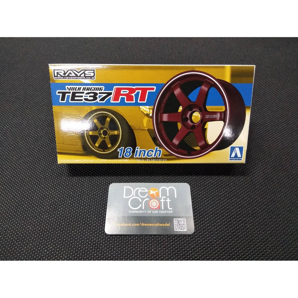 1-24-volk-racing-te37rt-18inch-ล้ออะไหล่แต่งโมเดลรถ-model-dreamcraft