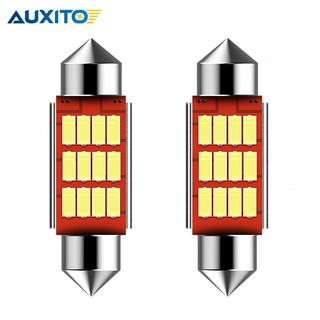 Auxito ไฟ LED 36 มม. Super Bright 4014 SMD LED สําหรับติดป้ายทะเบียนรถยนต์ 2 ชิ้น