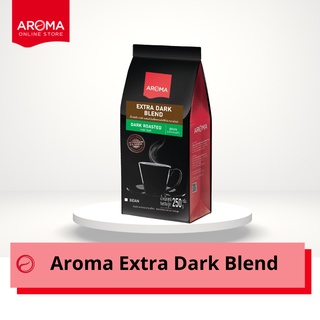 Aroma Coffee เมล็ดกาแฟคั่ว Extra Dark Blend Bean (ชนิดเม็ด) บรรจุ 250 กรัม/ซอง