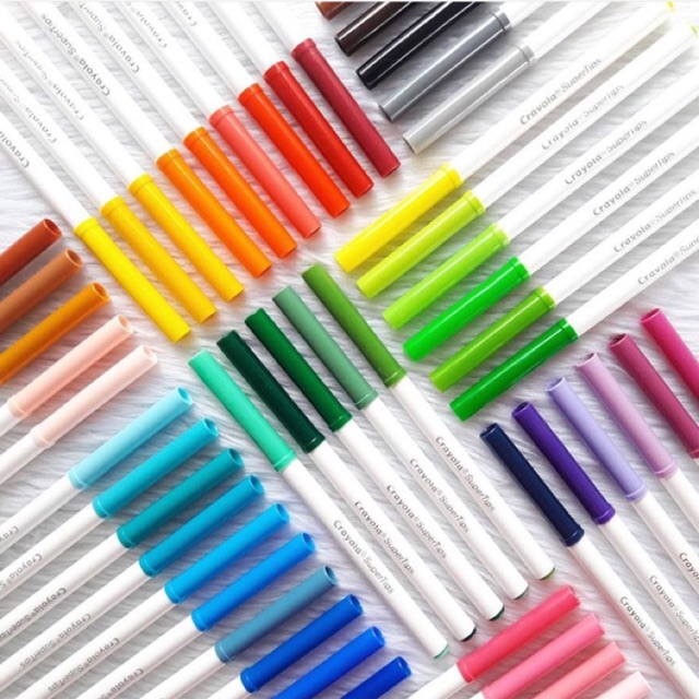 Crayola super tips marker 10/20/50/100สี พร้อมส่ง | Shopee Thailand