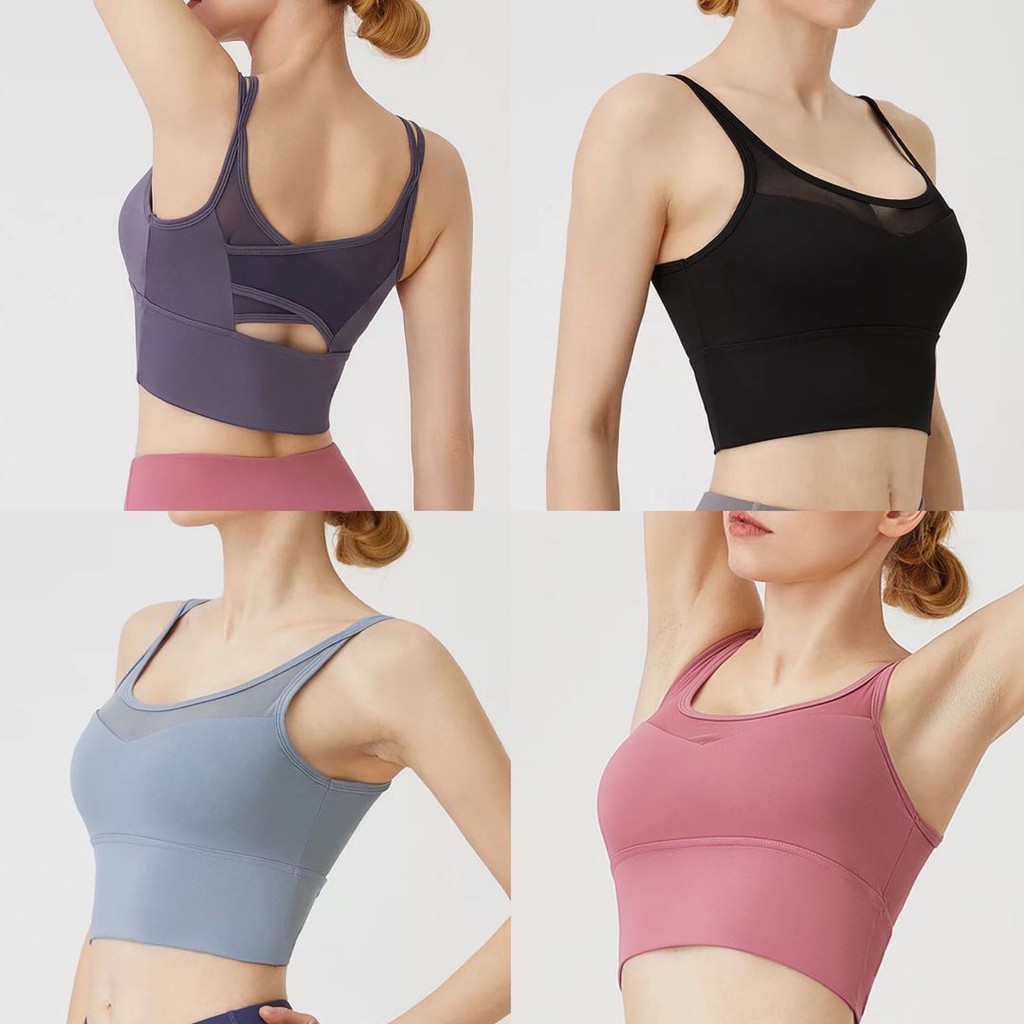 รูปภาพสินค้าแรกของ️ส่งไวจากไทย ️(YOGA-601) Sport Bra สปอร์ตบรา ใส่เที่ยว ออกกำลังกาย ใส่กระชับ มีฟองน้ำ งานสวยผ้าดีมาก