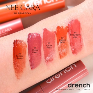 DRENCH MOISTURE FRUIT TINT NEE CARA N132 (1แท่ง) ลิปเนื้อทิ้นท์ ฉ่ำวาว ติดทน เพิ่มความชุ่มชื้นให้กับริมฝีปากของสาวๆ