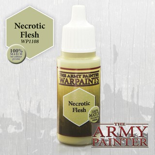 🔥มีของพร้อมส่ง🔥 Army Painter Necrotic Flesh AP-WP1108 สีทาโมเดล สีอะคริลิค สูตรน้ำ แถมฟรี Mixing ball 2 ลูก