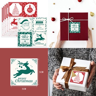 สติกเกอร์ฉลาก ลาย Merry Christmas DIY สําหรับติดตกแต่งของขวัญ 40 ชิ้น