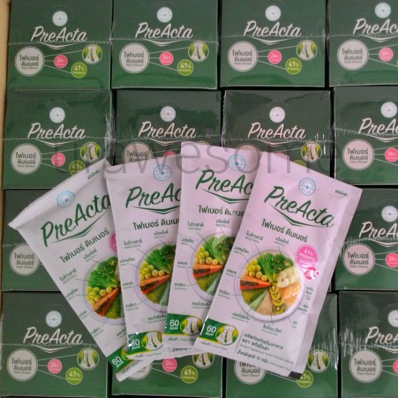 พรีแอ็คต้า (ซอง) PreActa ไฟเบอร์ดีท็อกซ์ (detox) ฟื้นสมดุลแบคทีเรียใน ...