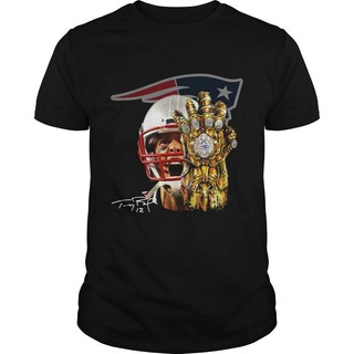 เสื้อยืดลายTom Brady Thanos Infinity Gauntlet Patriots รองเท้าผ้าใบลําลอง