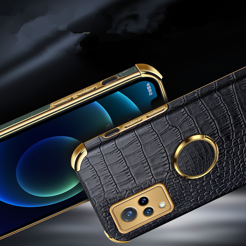 ภาพสินค้าVIVO V21 5G Case เคส Finger Ring Stand Vehicle Magnetic Features Phone Case เคสโทรศัพท High Quality Leather Protective Back Cover จากร้าน chuang168.th บน Shopee ภาพที่ 8
