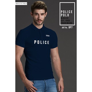 สินค้า เสื้อโปโล Police bodysize  ทรง Slim fit  พอดีตัว  ผุ้ชาย/ผู้หญิง (FP9,BP7,XP6)