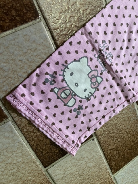 ชุดนอนเด็กแขนสั้นขายาว-sanrio-kitty-size-95-มือ1-ของแท้-พร้อมส่ง