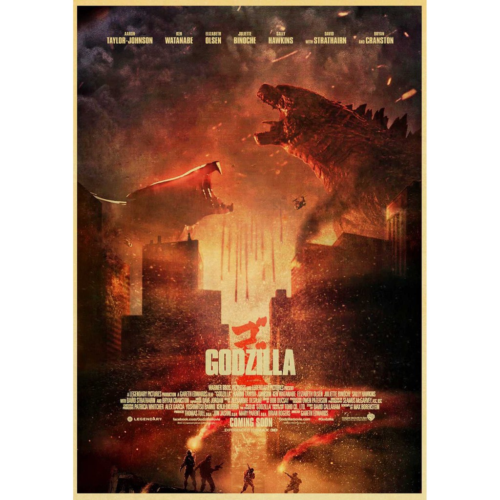 โปสเตอร์ภาพยนตร์ Godzilla Retro สําหรับตกแต่งบ้าน | Shopee Thailand