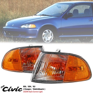 Depo โคมไฟสัญญาณ ติดมุมหน้ารถยนต์ สําหรับ Honda Civic SR3 EG EG6 1992-1995 USDM (ไต้หวัน)