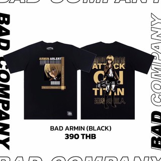 [LEEE]Badcompany.เสื้อยืดสกรีนลาย "Armin" titan(ไททั่น) คอกลม