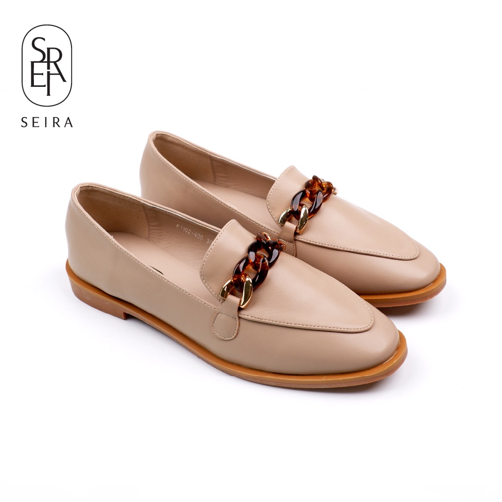 ภาพหน้าปกสินค้าSeira - Brook Loafers รองเท้าโลฟเฟอร์ รองเท้าหุ้มส้น อะไหล่โซ่ บุหนังนุ่ม