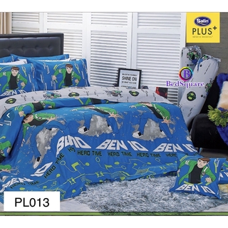 Satin Plus ชุดผ้าปูที่นอน (ไม่รวมผ้านวม) พิมพ์ลาย PL013 ลิขสิทธิ์แท้
