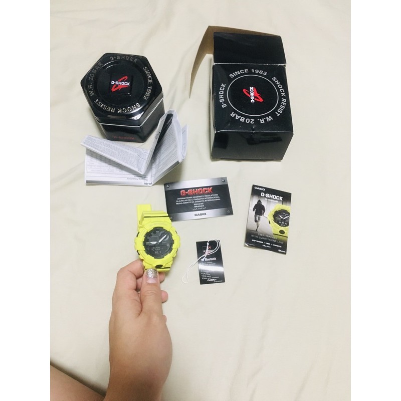 ขายนาฬิกา-g-shock-รุ่น-gba-800-สีเขียวนีออน-มีบลูทูธ-ของแท้100