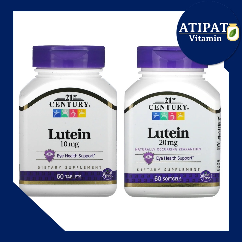 ภาพหน้าปกสินค้าบำรุงสายตา / Lutein / ลูทีน / 10mg / 20mg / 21st Century จากร้าน atipatw บน Shopee