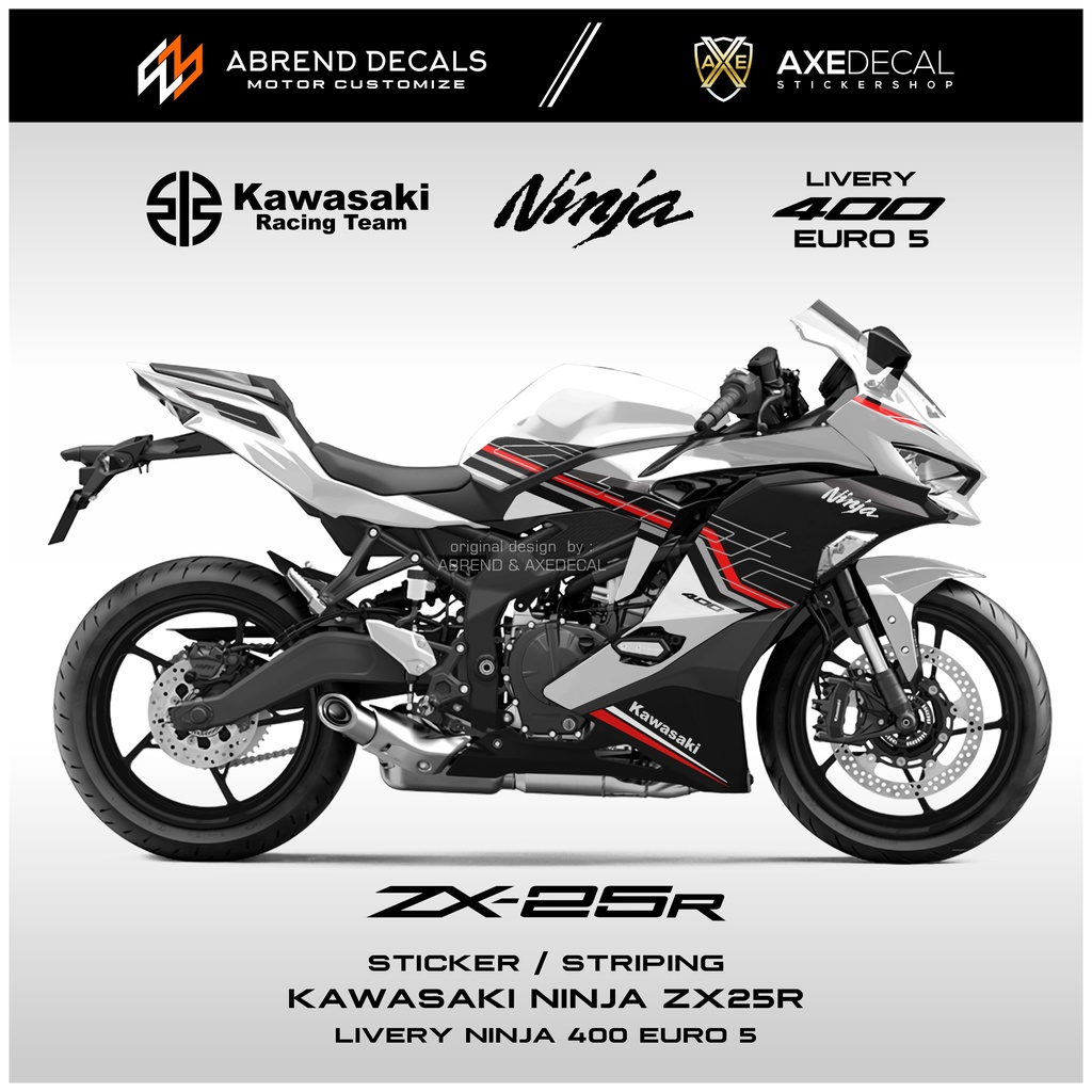 Striping Ninja ZX25R Livery Ninja 400 Euro 5/Kawasaki ZX 25R สติกเกอร์
