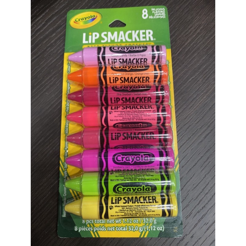 Lip Smacker crayola 8 แท่ง (สีเทียน) Shopee Thailand