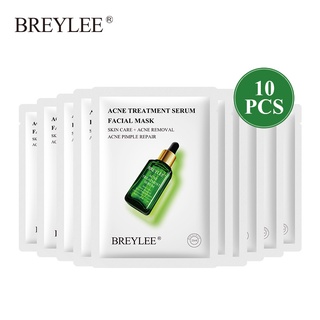 BREYLEE เซรั่มบํารุงผิวหน้าช่วยลดสิวควบคุมความมัน 25มล.10ชิ้น