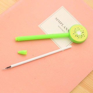 สินค้า ปากกา หัวรูปผลไม้ ปากกาเจลหมึกซึม แฟนซี หัวปากกา 0.38mm. ด้ามรูปผลไม้