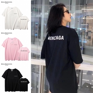 [100% Cotton] เสื้อยืดแขนสั้นลําลอง ผ้าฝ้าย พิมพ์ลาย BAL-en-C-iaga เข้ากับทุกการแต่งกาย พลัสไซซ์ สําหรับผู้ชาย และผู้หญิ