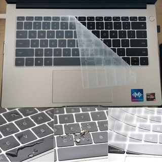 สินค้า Keyboard protector for Huawei MateBook 13 14 D 14 15 D14 D15 X Pro 13.9 inch MagicBook 14 15 ตัวป้องกันแป้นพิมพ์ซิลิโคน
