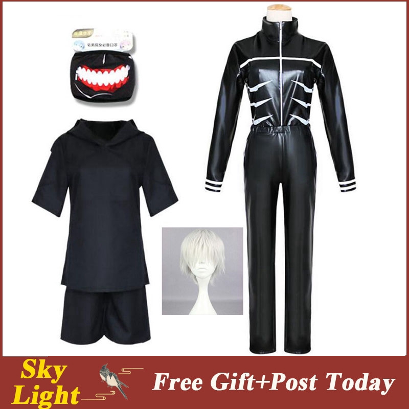 ภาพหน้าปกสินค้าชุดคอสเพลย์ Tokyo Ghouls Ken Kaneki สีดำ + กางเกงขาสั้น