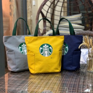 ภาพหน้าปกสินค้ากระเป๋าสตาร์บัค มี7สี มีซิปถุงผ้า กระเป๋า🔥🔥Starbuck พร้อมส่ง -xbk7 ที่เกี่ยวข้อง