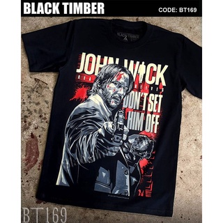 BT 169 John Wick Keanu Reeves เสื้อยืด ลายหนัง สกรีนลาย ผ้าหนา Movie BT Black Timber S M L XL XXL