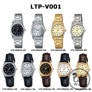 ภาพหน้าปกสินค้าCASIO ของแท้ รุ่น LTP-V001G LTP-V001D LTP-V001L LTPV001GL นาฬิกาข้อมือผู้หญิง พร้อมกล่องและประกัน 1ปี LTPV001 LTP-V001 ที่เกี่ยวข้อง