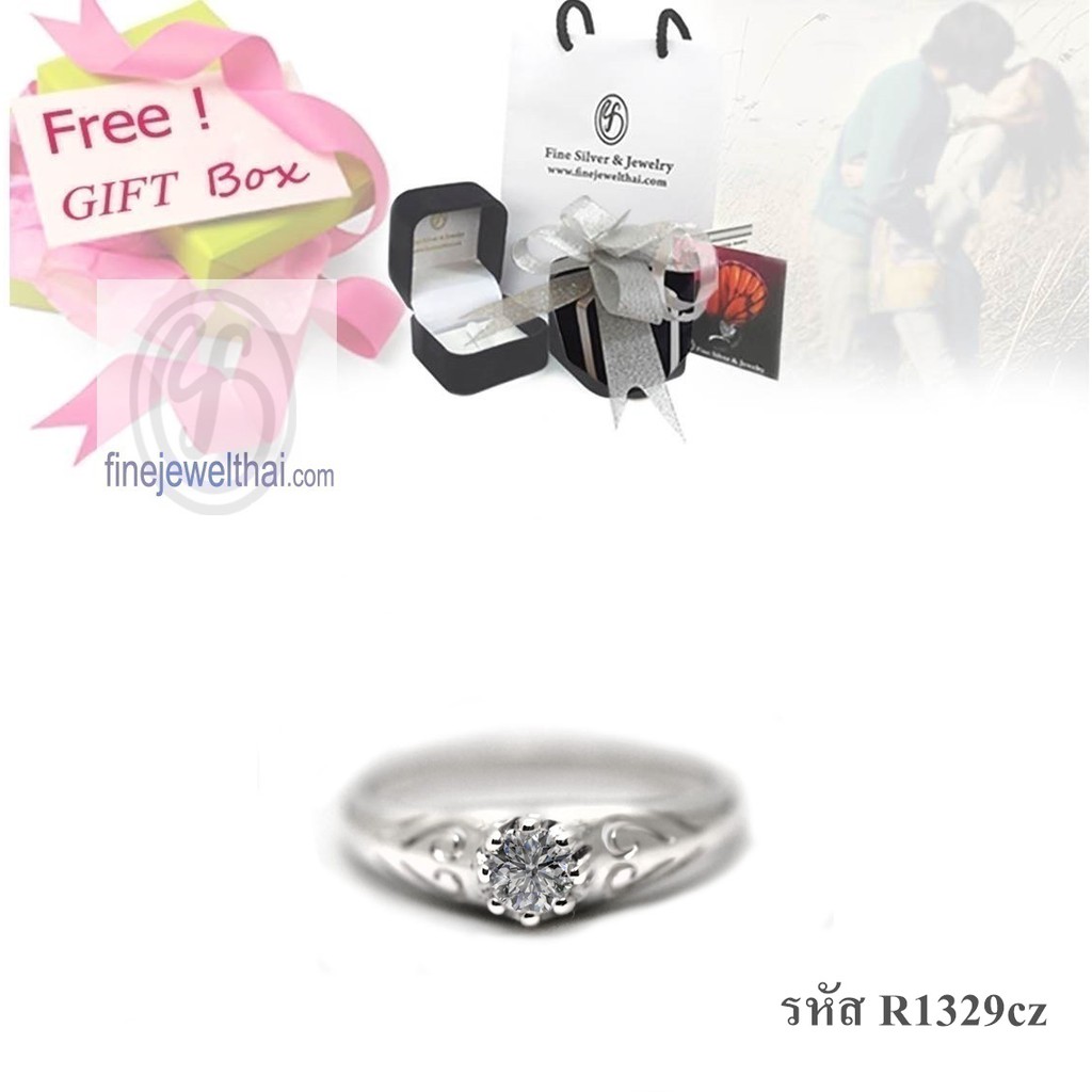 finejewelthai-แหวน-แหวนเงินแท้-แหวนเพชรสังเคราะห์-cz-r1178cz-r1329cz-r1246cz-r1278czm-ราคาต่อวง