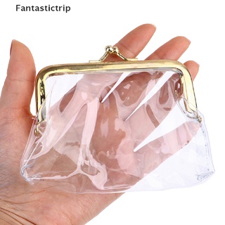 [Fantastictrip] กระเป๋าใส่เหรียญ แบบใส ขนาดเล็ก เรียบง่าย