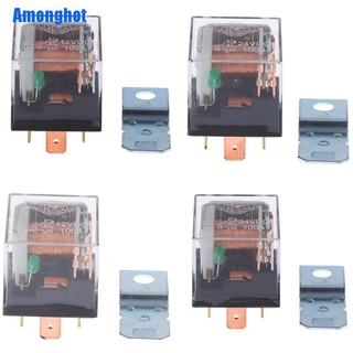 Amonghot รีเลย์รถยนต์ 12v 24v 100 A 4pin 5 Pin Spdt