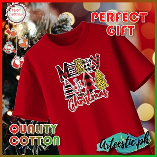 เสื้อยืดCHRISTMAS HAPPY NEW YEAR TSHIRT DESIGN 4 High Quality Cotton Unisex 7 Colors Asia size