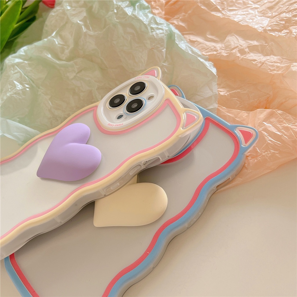 เคสโทรศัพท์มือถือ-tpu-แบบนิ่ม-ลายหูแมว-สําหรับ-iphone-13-pro-max-12-pro-max