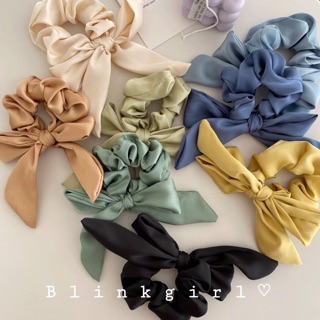 สินค้า Ribbon 🍋💛 โบว์มัดผม รุ่นฮิต ตัวผ้าเป็นผ้าซาติน สีสวยมาก มี 8 สีจ้า