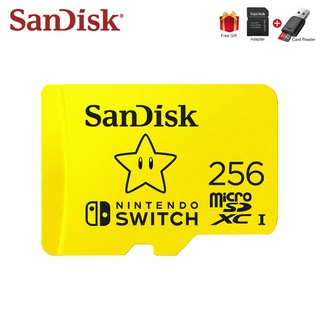 256GB MicroSD Card Nintendo Switch Authorized Mario Theme 128G TF Card Memory Card High Speed For Game Expansion Card