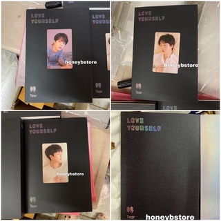 (พร้อมส่ง) อัลบั้มเต็ม BTS Love yourself lys TEAR ver.U / ver.O การ์ดจิน การ์ดนัมจุน