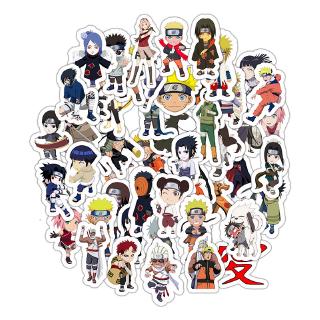 สติกเกอร์ กันน้ำ ลายการ์ตูน Naruto เวอร์ชั่นญี่ปุ่น สำหรับตกแต่ง 50 ชิ้น