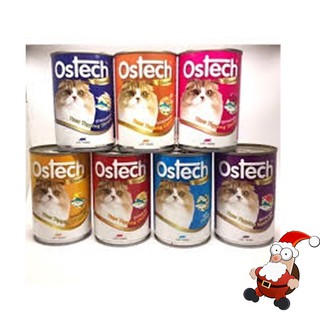 สินค้า อาหารกระป๋องแมวออสเทค(Ostech) 400 g.