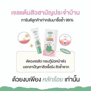 พร้อมส่ง ของแท้ 💯 เจลแต้มสิว Chubby สิวยุบไวกว่าเดิมx2 🍃