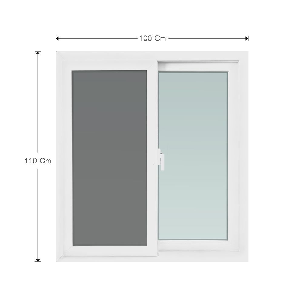 window-upvc-azle-s-s-100x110cm-white-หน้าต่าง-upvc-azle-s-s-มุ้ง-100x110ซม-สีขาว-หน้าต่างบานเลื่อน-หน้าต่างและวงกบ-ประ