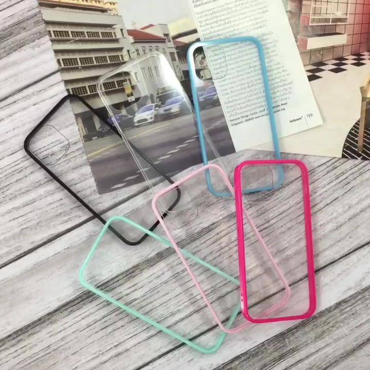 พร้อมส่งจากไทย-vivo-v5-v5-v7-v11i-v3max-เคสใส-tpu-เคสนิ่มหลังแข็ง-เคสขอบสี-tpu-ใสขอบสี