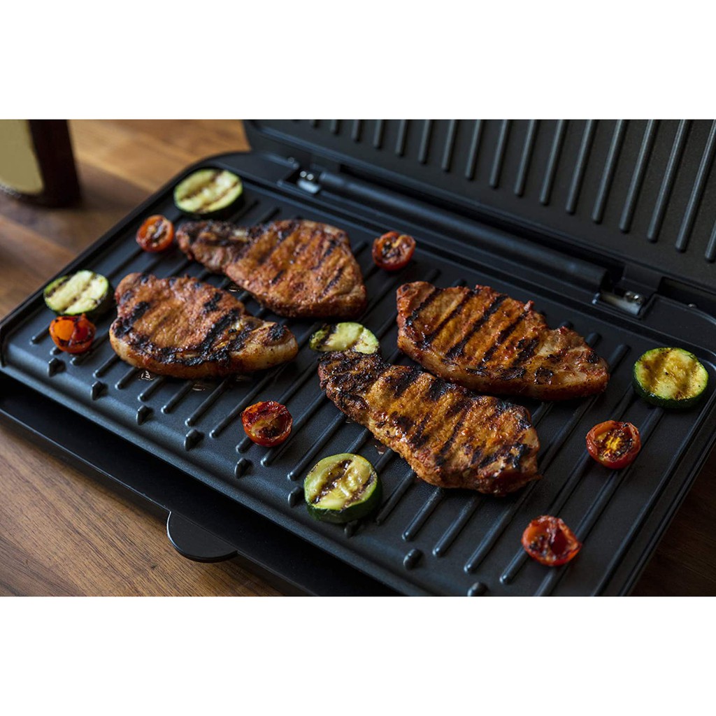 george-foreman-25820-large-fit-grill-เครื่องย่างสเต็กขนาดใหญ่-imported-from-uk-ใช้ไฟไทย-1-best-seller-ลดไขมันได้ถึง-42