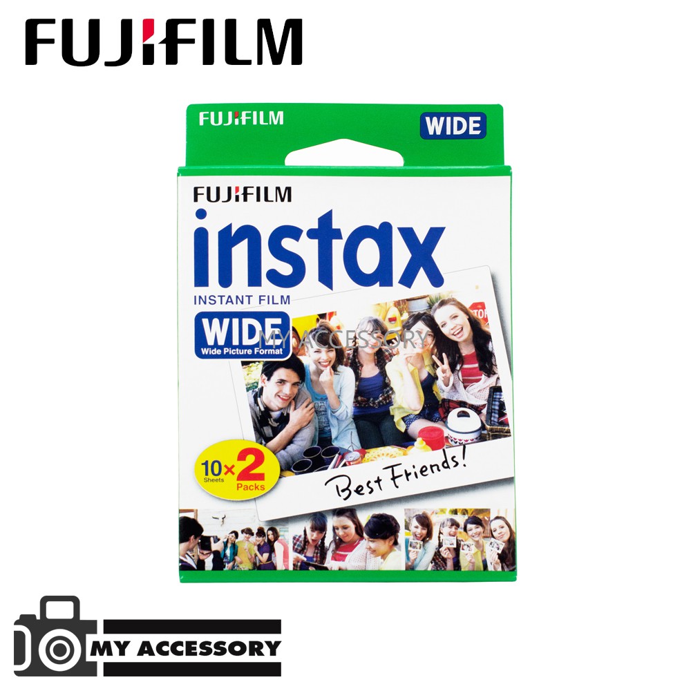 ภาพหน้าปกสินค้าFujifilm Instax Wide film Polaroid ฟิล์มโพราลอยด์ ฟิล์มไวด์ ขอบขาว สำหรับ instax wide จากร้าน my_accessory บน Shopee